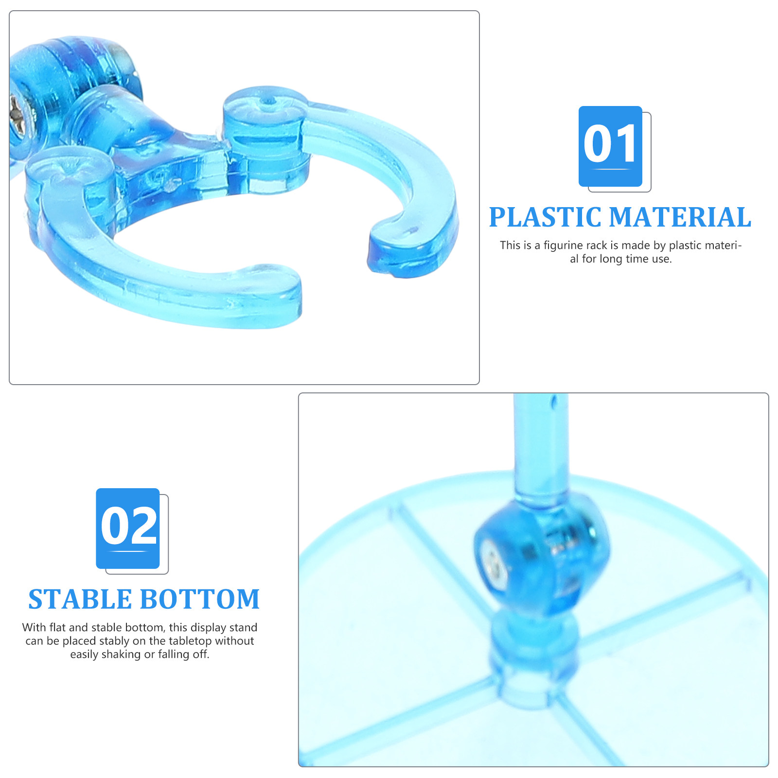 4Pcs Premium Plastic Figure Di - Action Figure Stand review and price